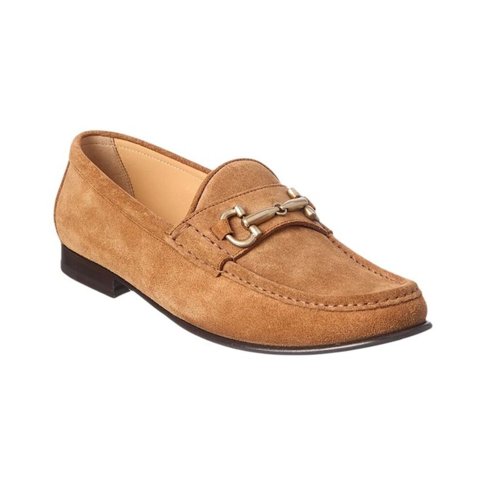Brunello Cucinelli Horsebit Suede Loafer, Brown